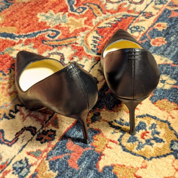Sarah Flint Black Leather Perfect Pump 85, sz 39.5 EU / 8.5-9 US - Picture 5 of 8